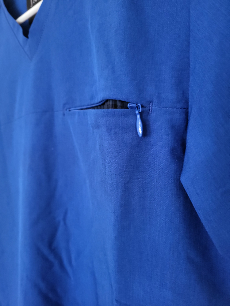 JAANUU Men's Royal Blue Scrub Set - photo 2