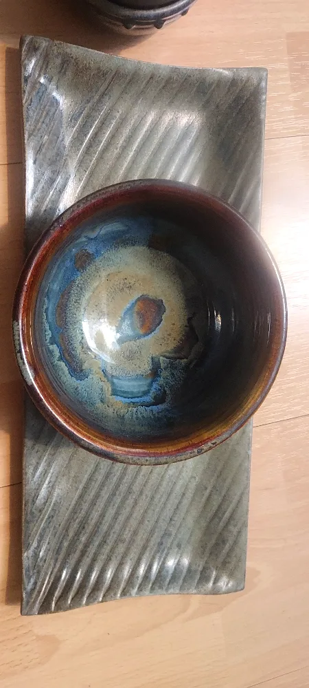 Handmade Ceramic Bowl and Plate Set thumbnail