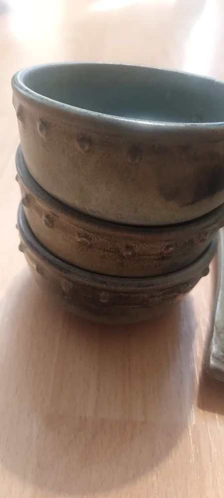 Handmade Ceramic Bowl and Plate Set image indicator(3)