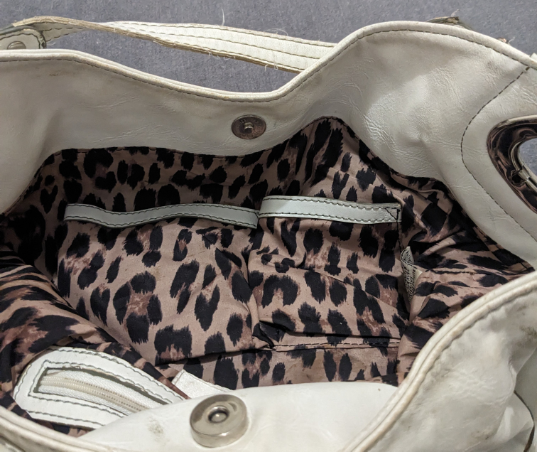 Nine West White Leather Purse Crossbody - photo 3