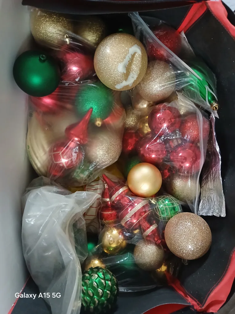 Christmas Ornaments - Red, Green, Gold thumbnail