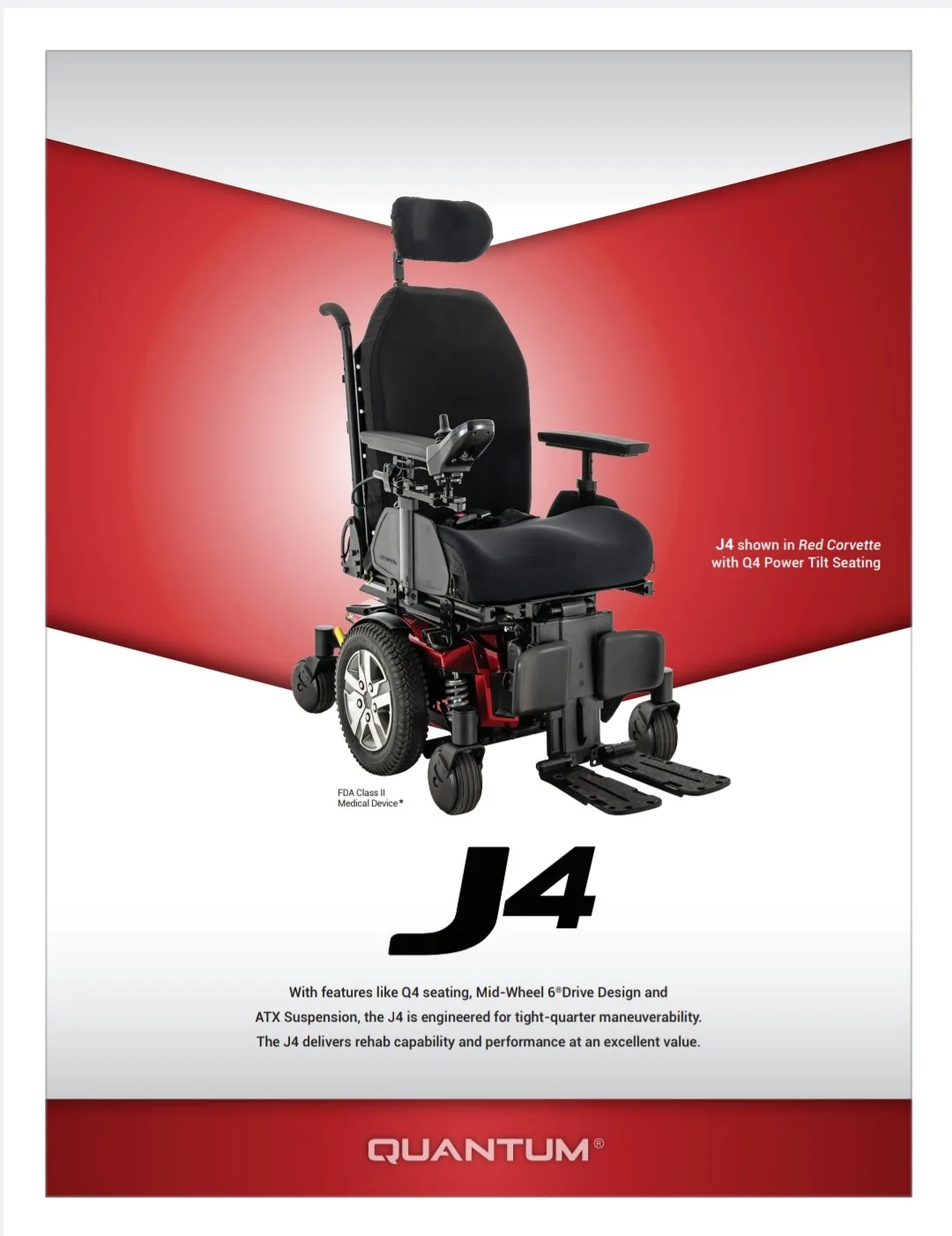 Quantum J4 Power Wheelchair thumbnail