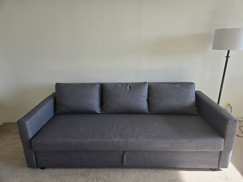 Grey Sofa Bed with Storage - photo 4