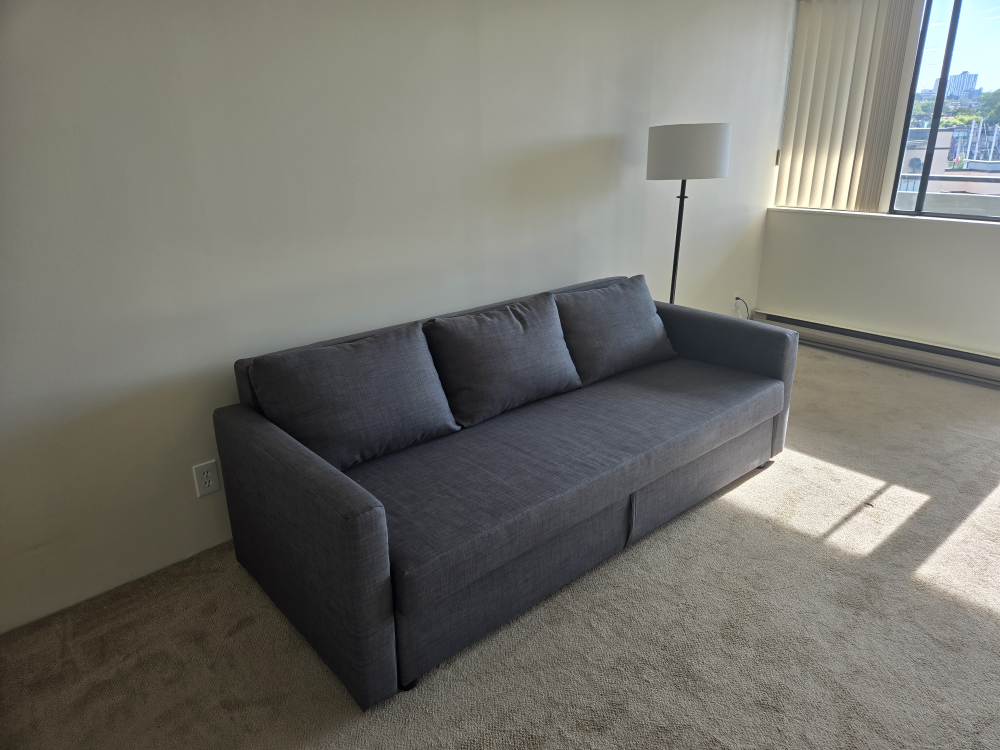 Grey Sofa Bed with Storage
