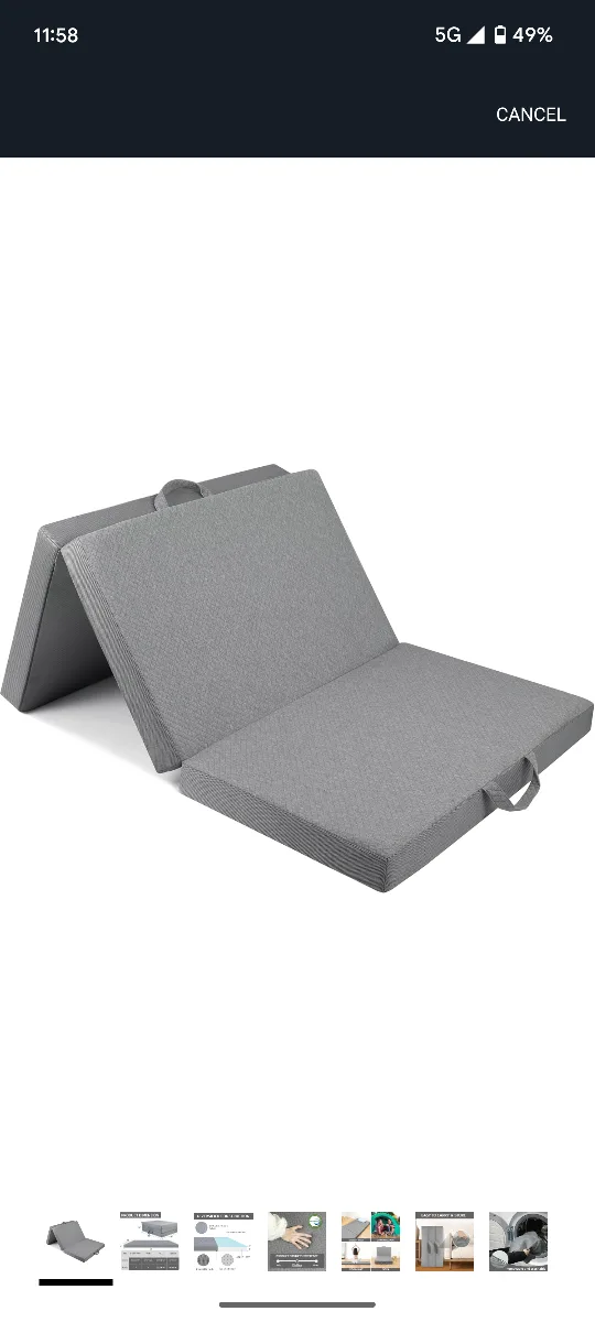 Folding Mattress Guest Bed - Twin Size thumbnail