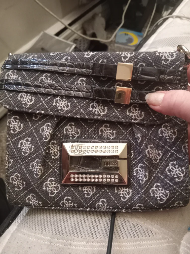 Guess Grey Patterned Crossbody Bag image indicator(5)