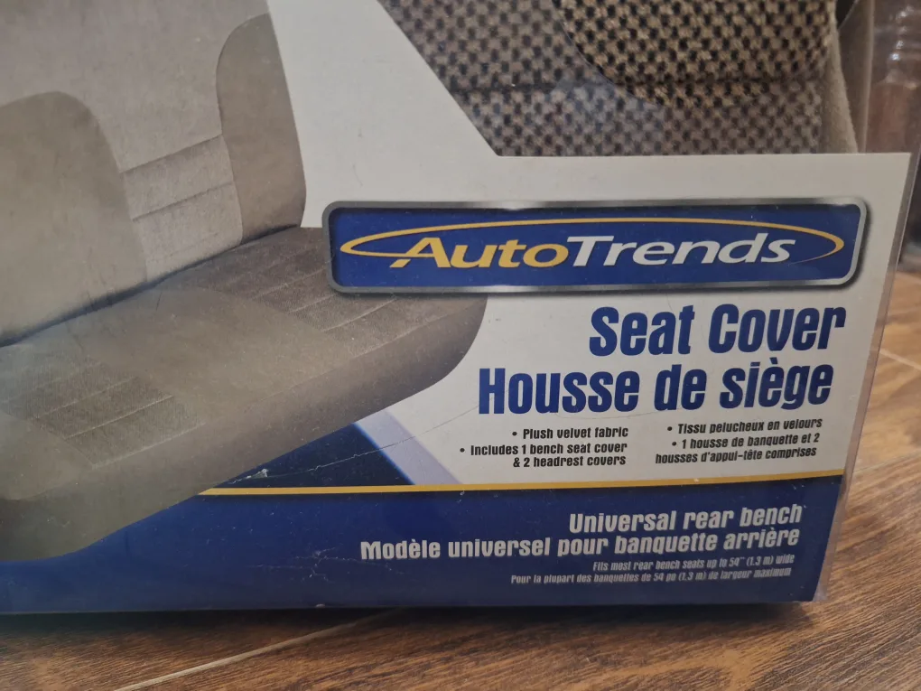 AutoTrends Universal Rear Bench Seat Cover - New in Box image indicator(2)