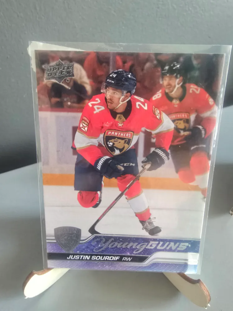 Upper Deck Young Guns Justin Sourdif Hockey Card thumbnail