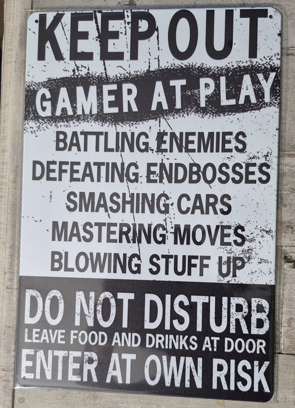 Gamer At Play Sign