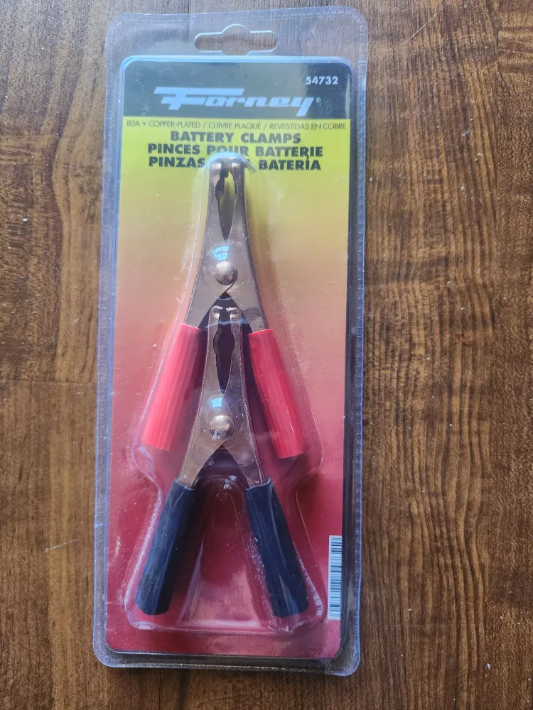 Forney 80A Copper-Plated Battery Clamps - New! thumbnail