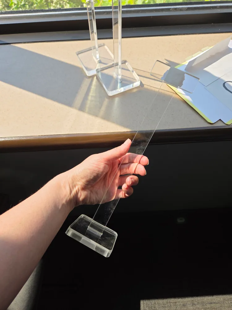 3 clear display stands for signs image indicator(2)