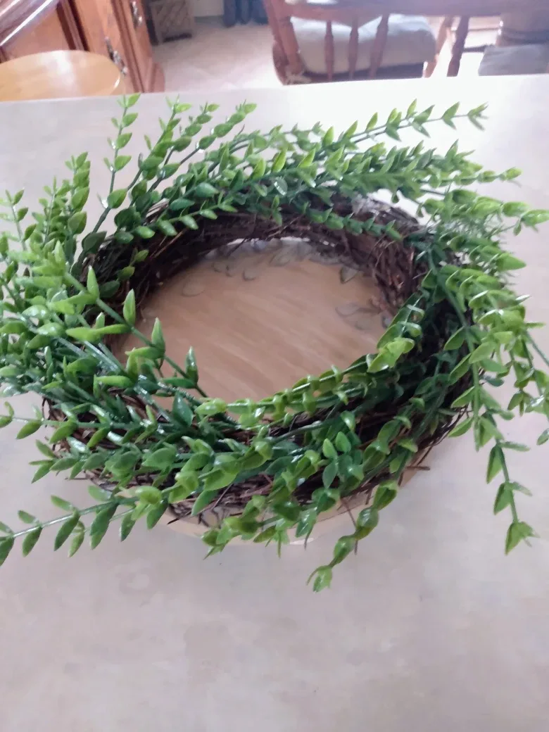 3 PCS Birch Wreath on a wooden stand & Candle image indicator(3)