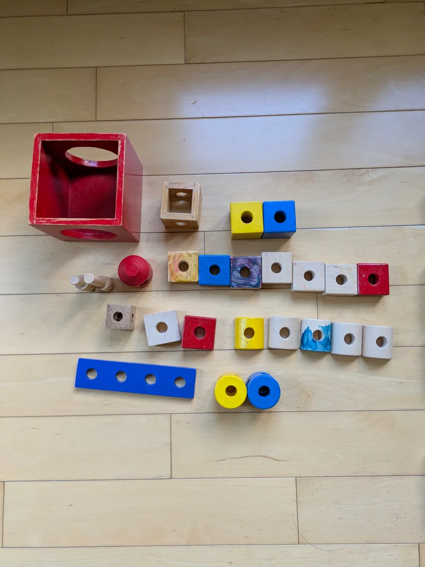 assorted Wooden Shape blocks thumbnail