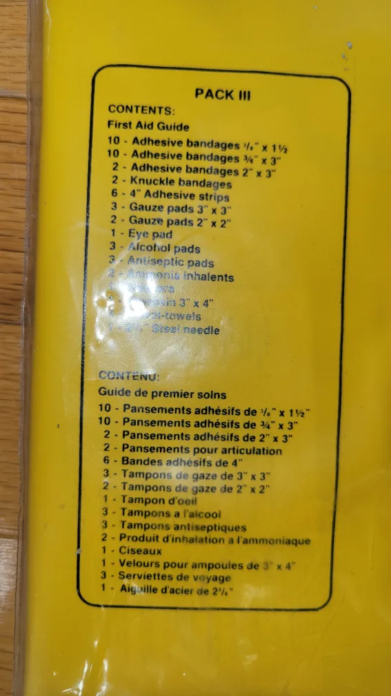 Brand New Unopened Coghlan's Deluxe First Aid Kit Pack III image indicator(2)