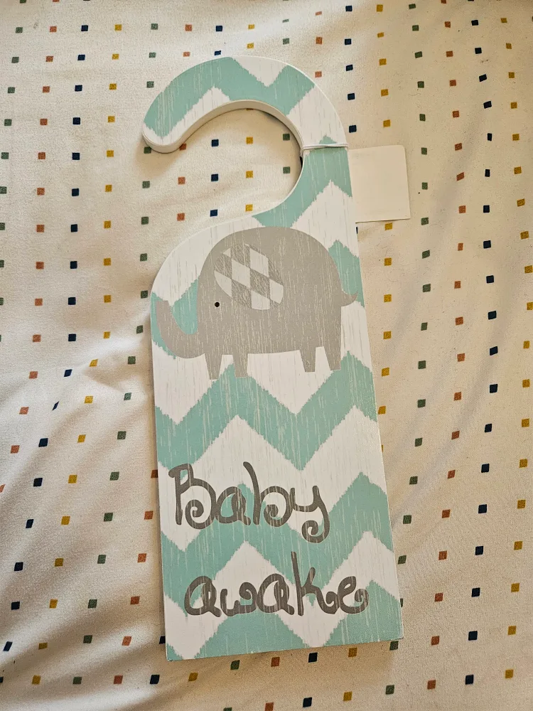 Hobby Lobby Baby Sleeping Door Hanger thumbnail
