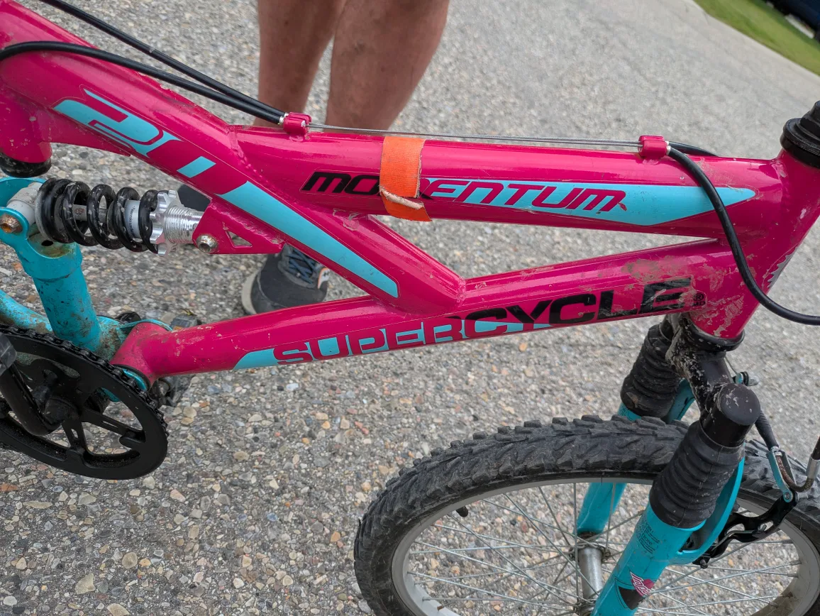 Supercycle Momentum 21 Girls' Bike - Pink & Turquoise thumbnail
