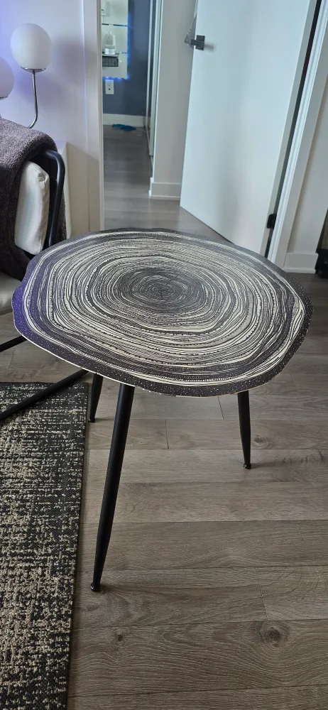 Structube Accent Table - Wood Slice Design thumbnail