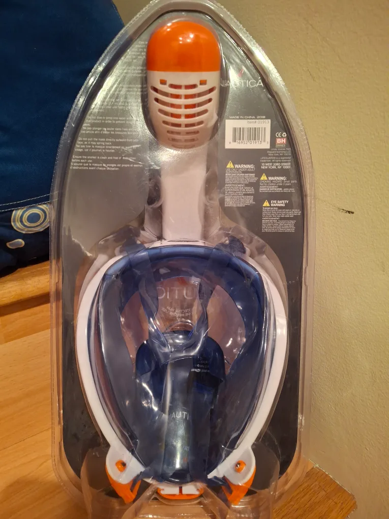 Nautica Adult Full Face Snorkel Mask - NEW image indicator(3)