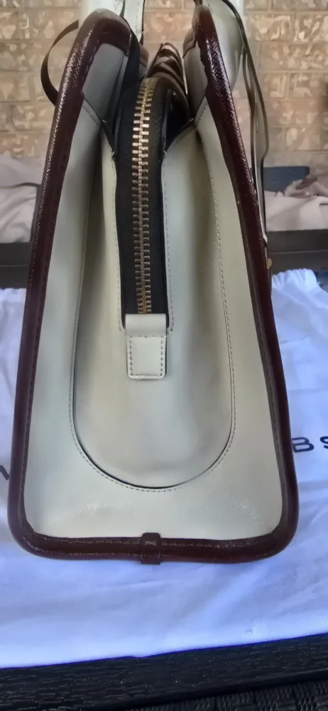 Marc Jacobs Big Shot Striped Leather Satchel image indicator(8)