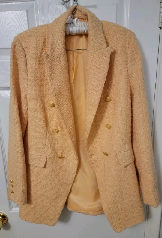 Jason Wu Peach Blazer - Size M image indicator(5)