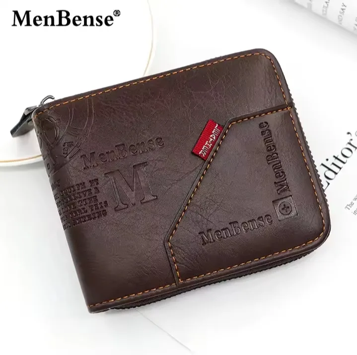 MenBense Zipper Wallet - New in Box! Leather thumbnail
