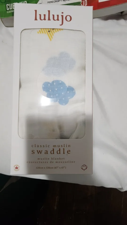 Lulujo Classic Muslin Swaddle Blanket - New thumbnail