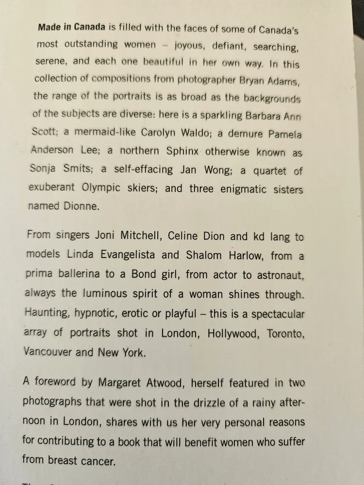 Made in Canada Photographs by Bryan Adams Softcover Book image indicator(2)