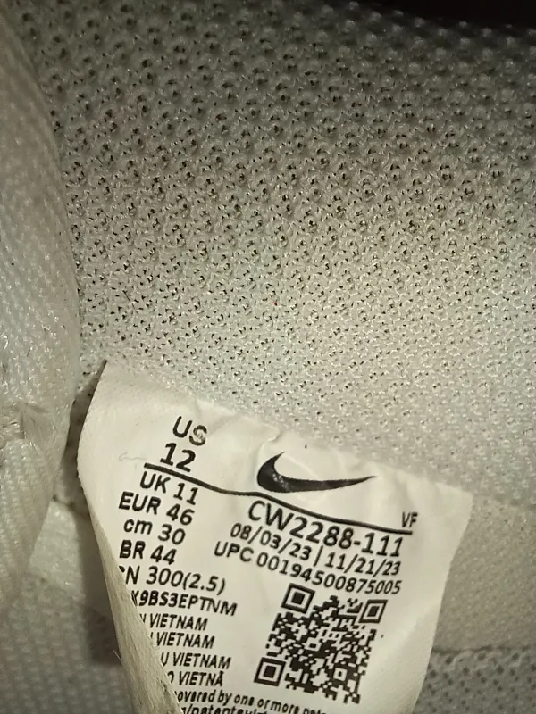 🔥Nike Air Force 1 Low '07 White Size 12 USED IN BOX image indicator(5)