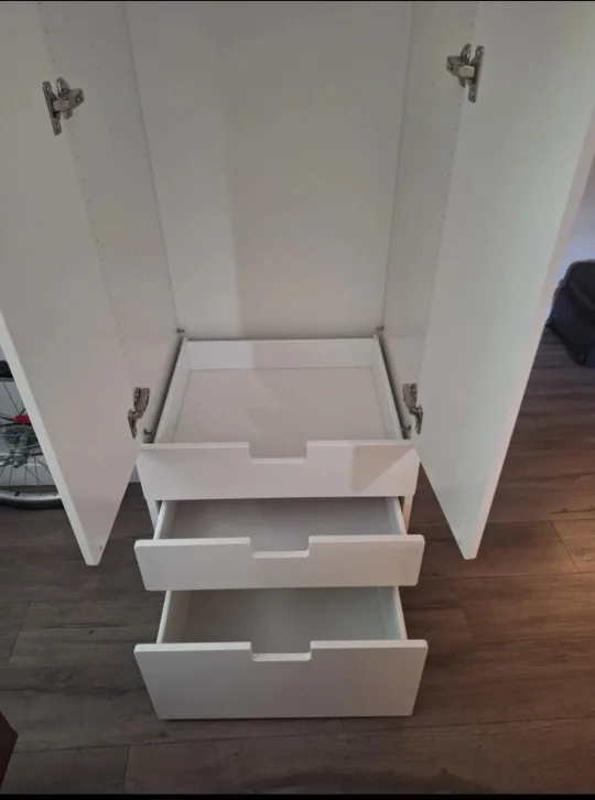 White Wardrobe with Drawers image indicator(2)