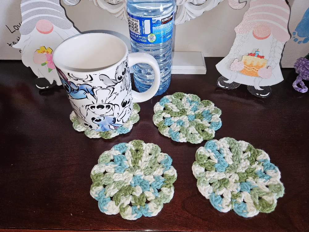 Cotton Crochet Coasters thumbnail