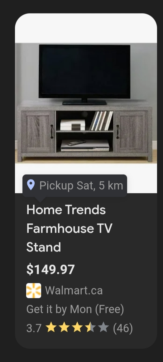 Home Trends Farmhouse TV Stand - New in Box! - photo 3