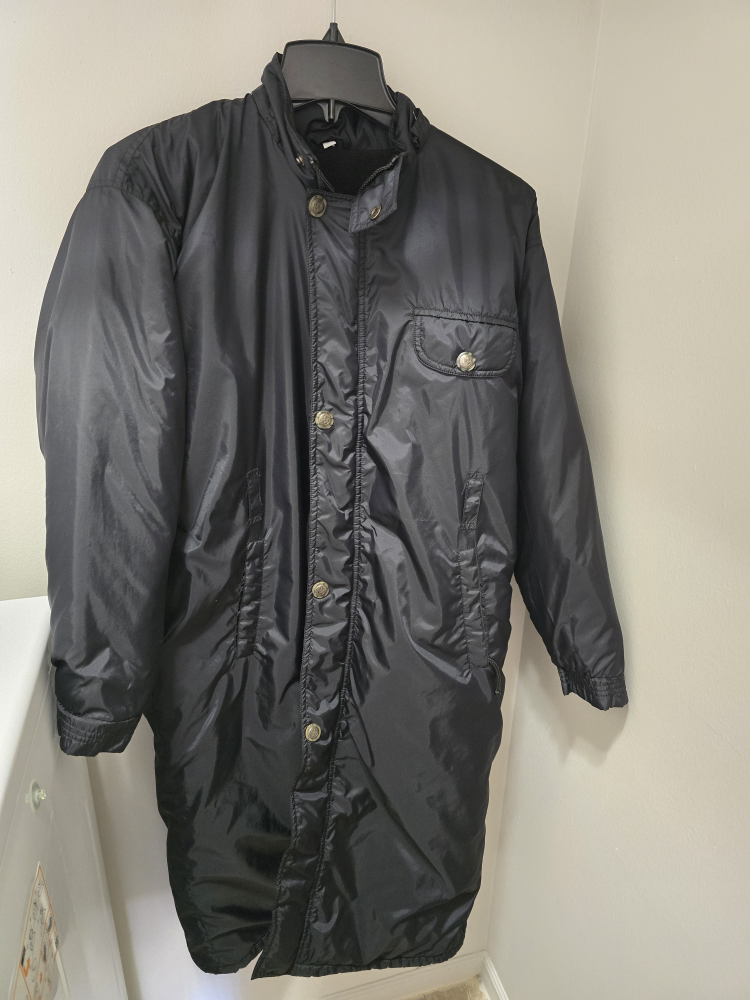 Long Black Puffer Jacket - #freecycle