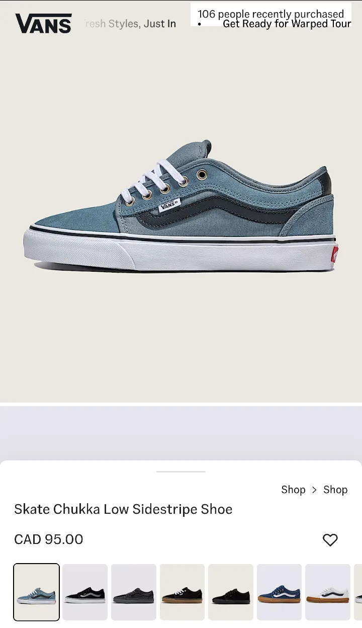 Vans Sk8-Low Grey Sneakers image indicator(9)