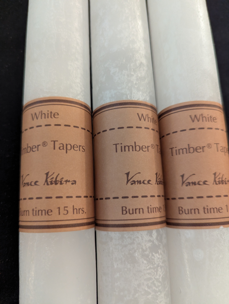 Vance Kitira Timber Tapers White Candles - photo 2