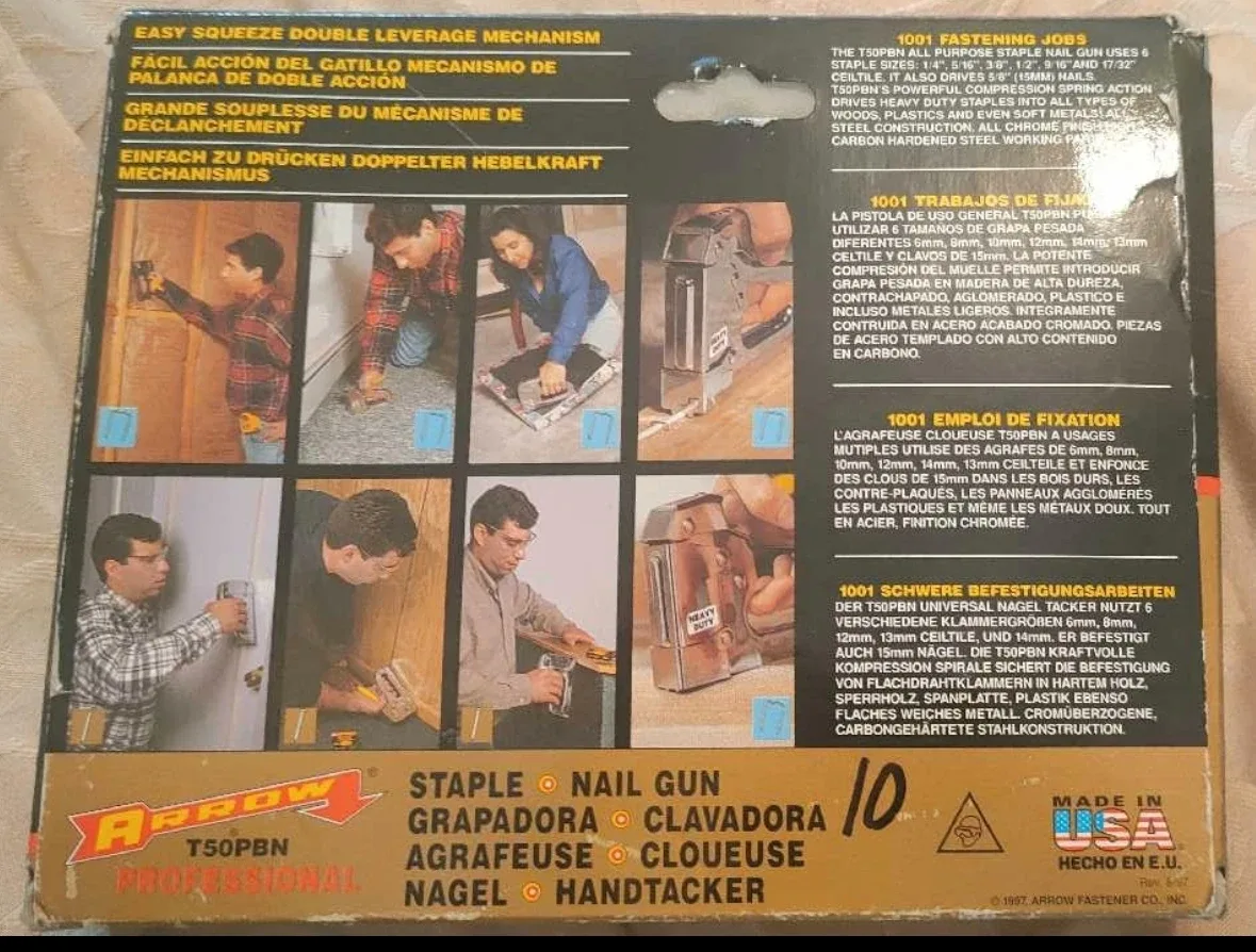 Arrow T50PBN Staple Nail Gun - Like New! image indicator(2)