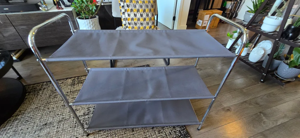 Three-Tier Gray  Shelf unit thumbnail