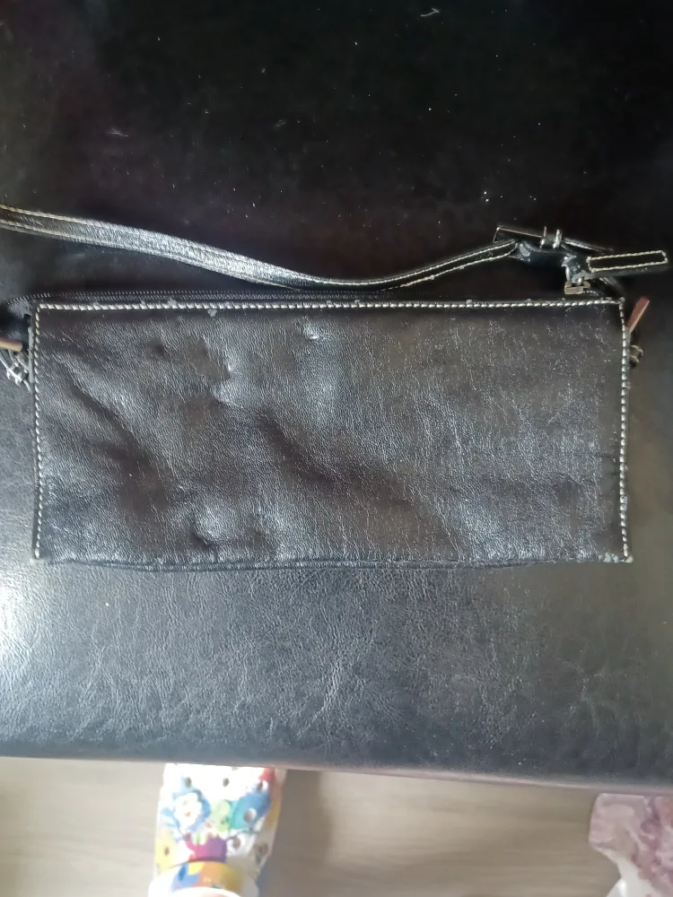 Guess Black Embroidered Clutch thumbnail