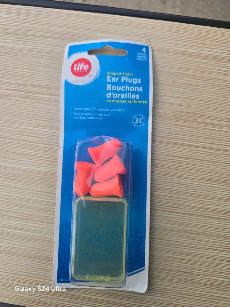 Life Brand Shaped Foam Ear Plugs - 4 Pack thumbnail
