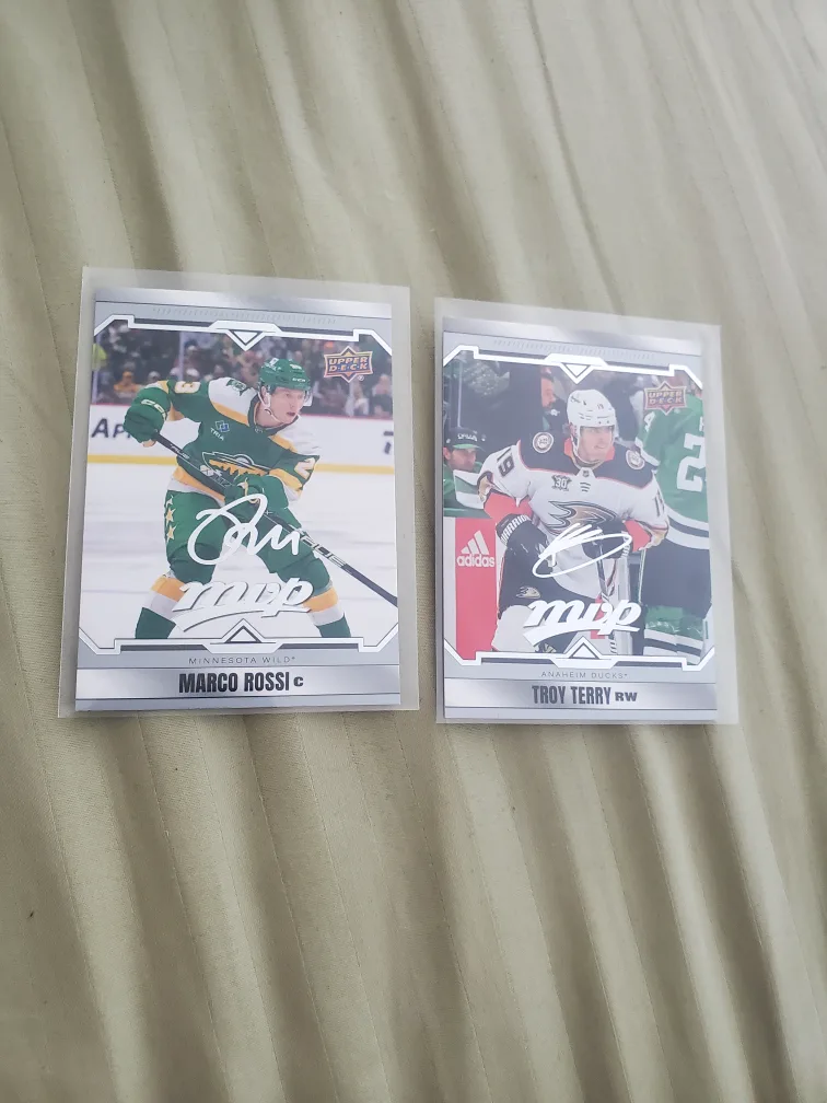 Marco Rossi & Troy Terry Hockey Cards thumbnail