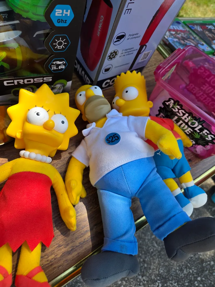 The Simpsons Plush Dolls - Homer, Lisa, Bart thumbnail