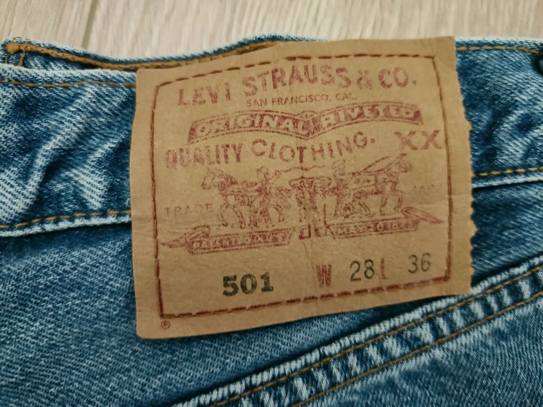 Levi's 501 Denim Shorts - Size 28 image indicator(3)