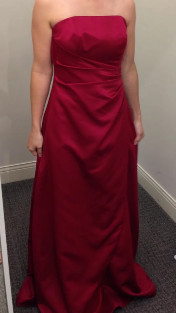 Red bridesmaid/ formal dress thumbnail