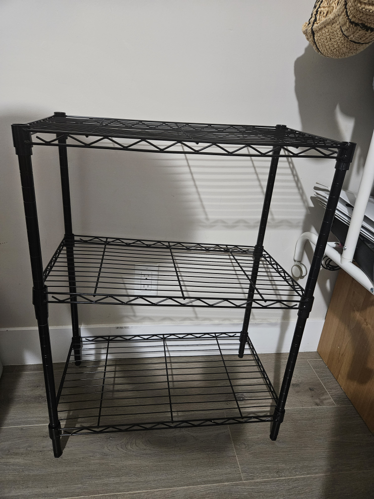 Amazon Basic Black 3-Tier Wire Shelf