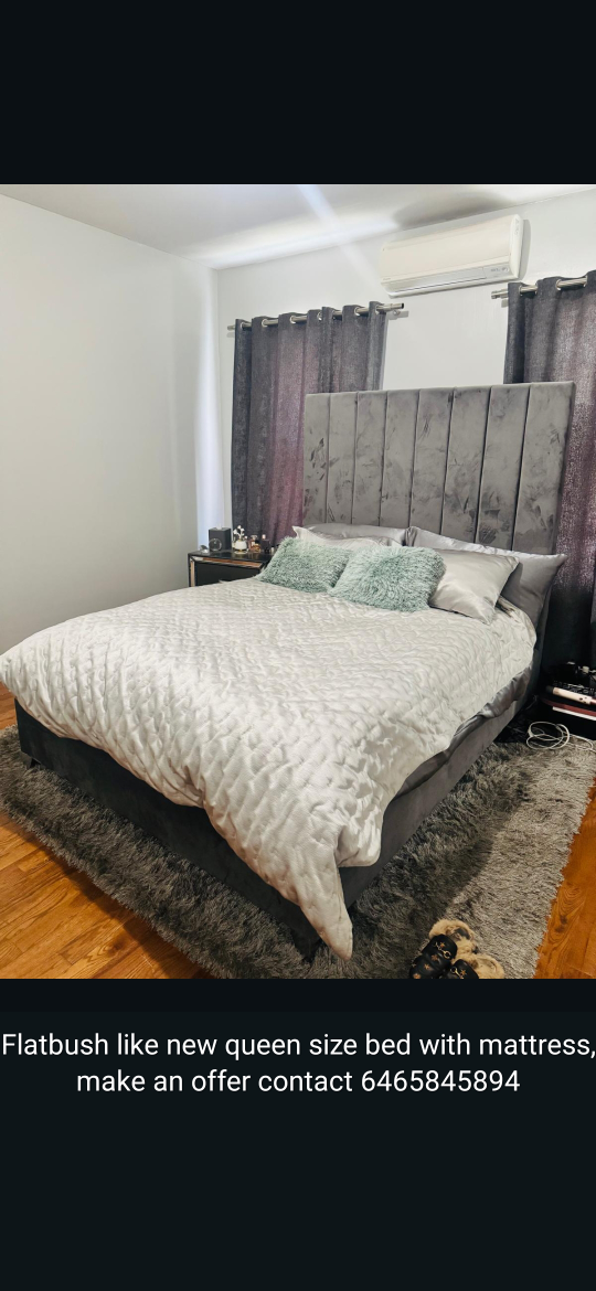 Queen Size Bed with Mattress - Like New