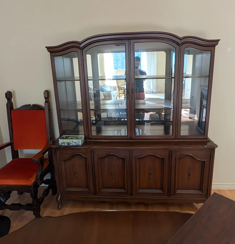 Wooden China Cabinet thumbnail