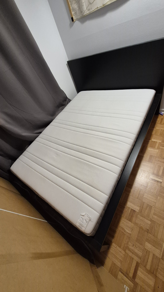 IKEA Malm Bed Frame with mattress