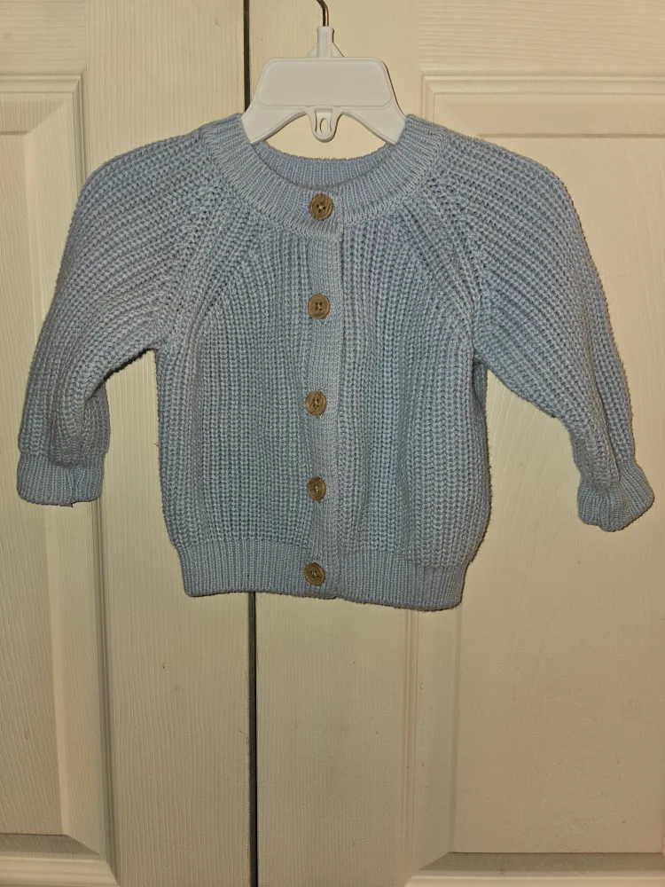 Rocco Baby Blue Knitted Cardigan thumbnail