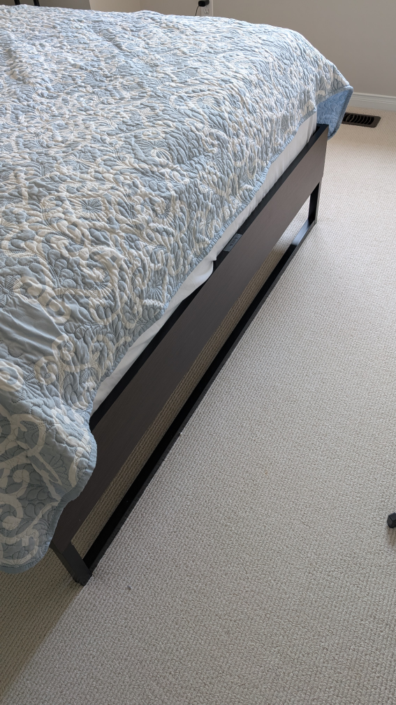 Double size bed with mattress
