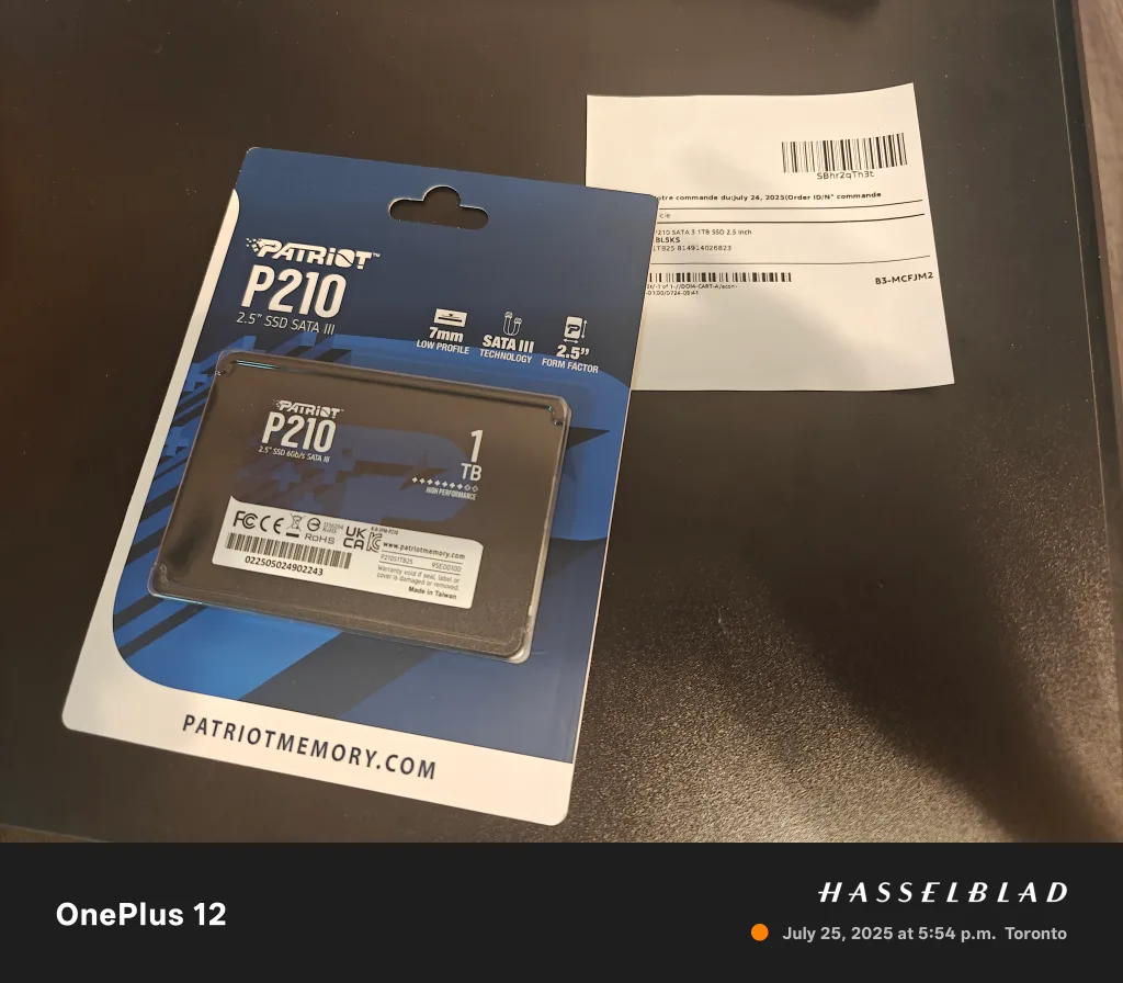 BNIB Patriot 1TB SSD P210 thumbnail