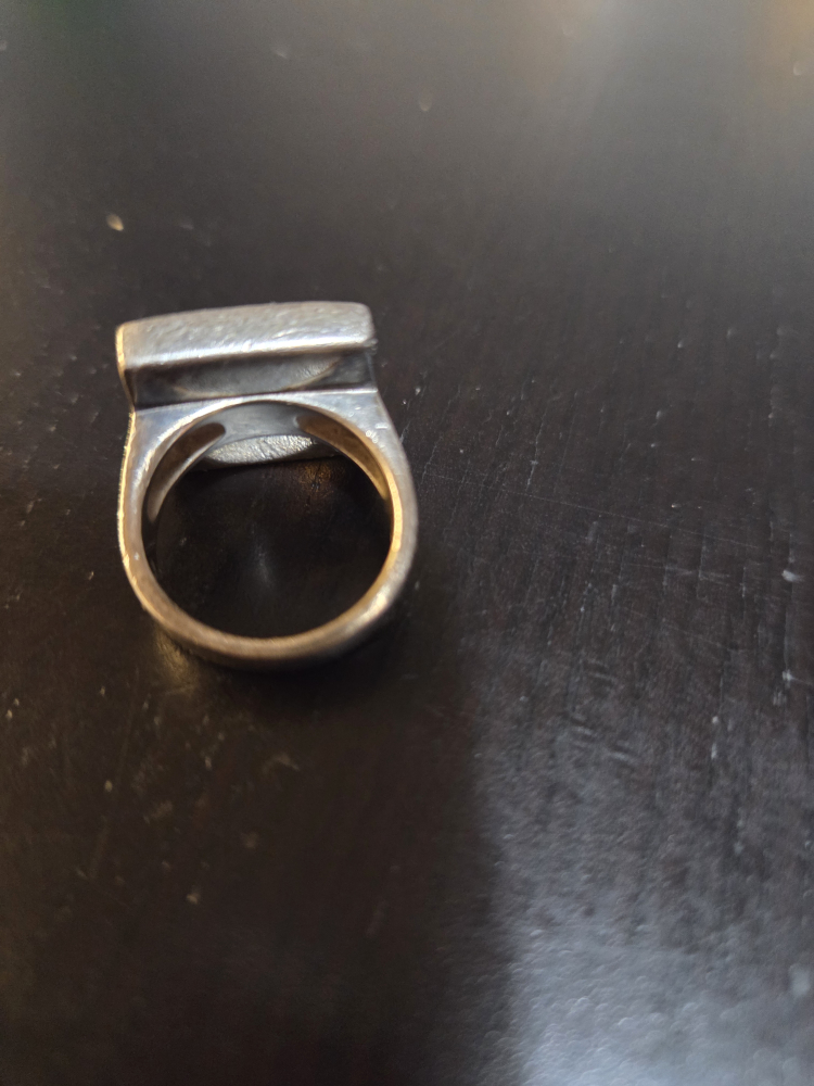 Sterling Silver Ring with Mother of Pearl size 7 - photo 2